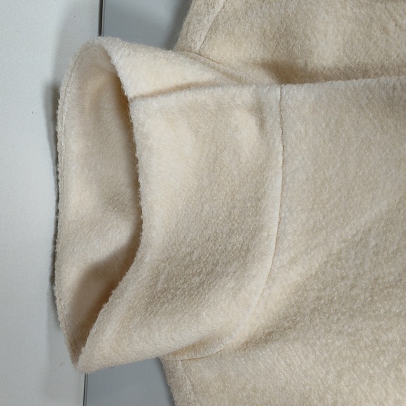 Ann Taylor cream ivory wool blend belted coat M petite - Picture 8 of 15